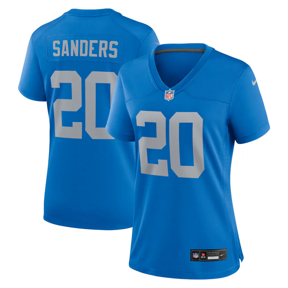 Copied - Women's Detroit Lions Barry Sanders Nike Blue Alternate Game Jersey